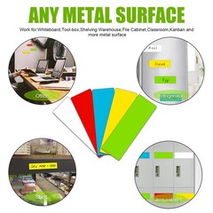 Dry Erase Magnetic Labels 1x3pack Of 60write On Magnets Stickerreal Waterproof