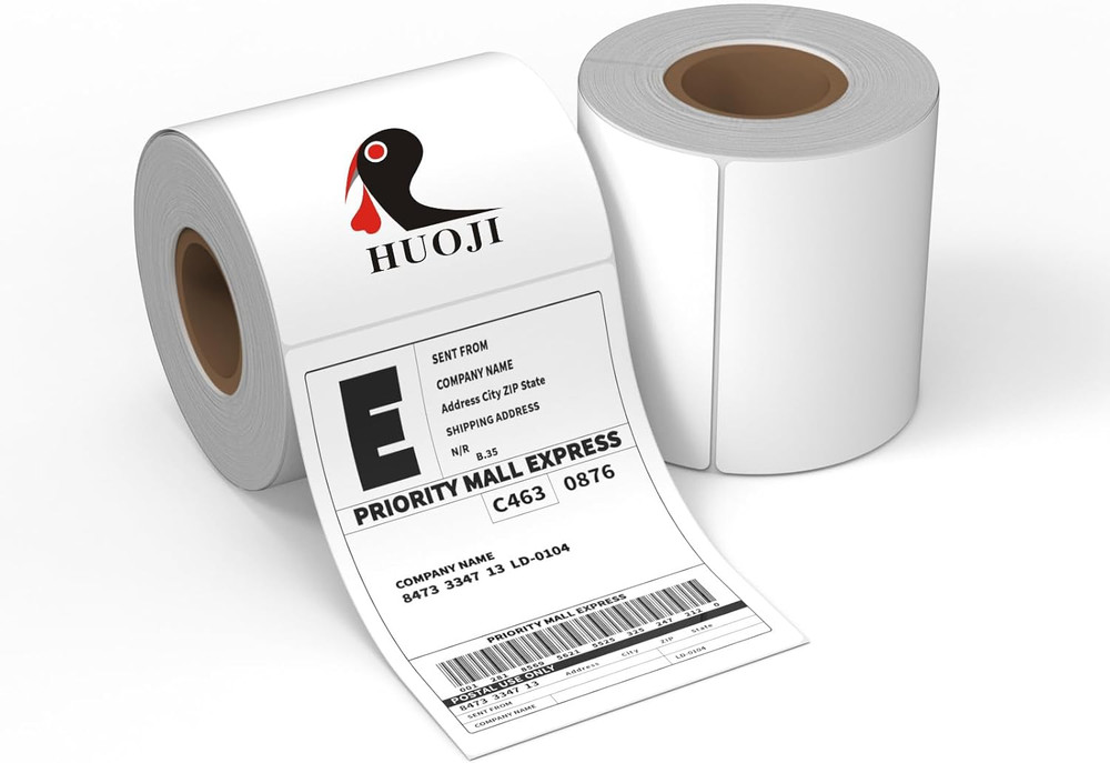 4X6 Thermal Shipping Labels, 500 Labels/2 Rolls (250 Pcs per Roll) Compatible w