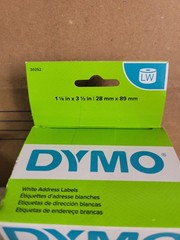 Dymo LabelWriter Printers 1 1/8″ x 3 1/2″ Address Label Roll White 2x 350 Labels