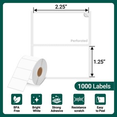 Labels Fit for Zebra Thermal Printers LP2442 LP2824 TLP3842 GC420t ZD410 ZP450