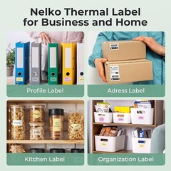 Thermal Labels for Nelko PM220 Label Maker, 2 inch (50mm) Round Thermal Label…