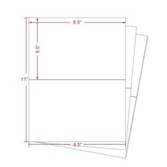 Shipping Labels 2 per Page – 8.5×5.5 Self Adhesive for Laser & Inkjet Printer…