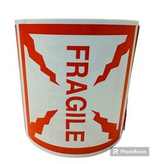 4×4 Fragile Warning Shipping Handling Stickers Labels per 4 rolls of 500