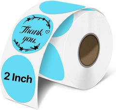 2 Inch round Thermal Labels, Circle Thermal Printer Stickers, Durable Circular L