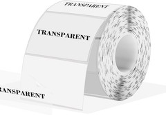 3×2 Inch Transparent Thermal Labels Stickers, Self-Adhesive Clear Waterproof …