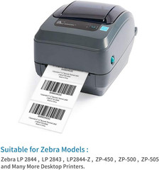 Essential 4″X2″ Direct Thermal Barcode Labels, Shipping Labels, 750 Labels of Ro