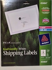 Avery 5164 EcoFriendly White Shipping Labels 3 1/3″x 4″ Laser/Inkjet Paper