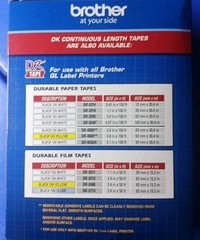 Brother DK-1202 White Paper Shipping Labels 300ea -New!