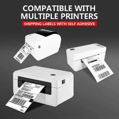 4x6inch Fanfold Direct Thermal Shipping Labels for Zebra Rollo MUNBYN Printers