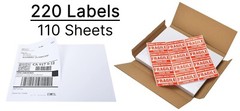 220 Half Sheet Shipping Address Labels 5.5″ 8.5″ Laser Ink Printer Ebay Brother