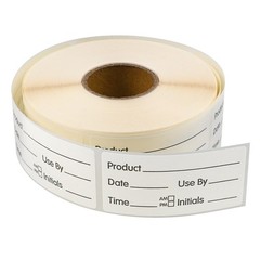 L LIKED 500 Stickers Use by 1 x 2 Inch Dissolvable Food Storage Labels for Conta