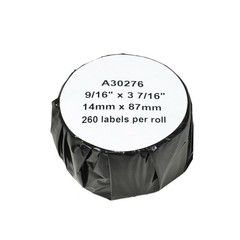 1Roll 9/16″X3-7/16″ for Dymo LW 30275 White w/Red Stripe 2-Up File Folder Labels
