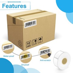 8Rolls 1″ x 1-1/2″ Book Spine Labels Tapes 30347 for Dymo LabelWriters 450 Duo
