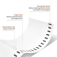 Direct Thermal Shipping Labels, 880 Pcs/4 Rolls