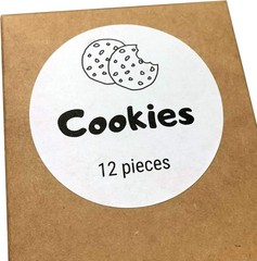 2″ Round Matte White Sticker Label, Laser/Inkjet Printing – Letter Size, 30 S…