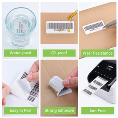 12Rolls 102mmx152mm DK-1241 Paper Shipping Label Fit for Brother QL-1060N