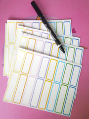 Removable Waterproof Labels 320 Pcs for Daycare, Kitchen, Office, Home Organizat