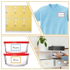 Utron 500pc Name Labels 3.5×2.25 10 Colors Blank