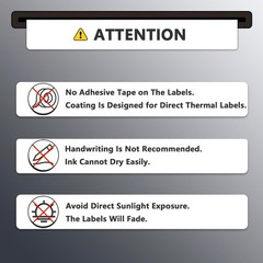 High Quality Matte Labels 2.25 Inch x 1.25 Inch Compatible with Thermal Printers