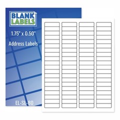 8000 Laser / Ink Jet Labels Return Address Fits Word Size 67. 100 Sheets New!