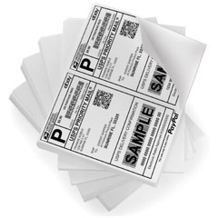 200-10000Half Self Shipping Labels 8.5″ x 5.5″ Self Adhesive Sticker2 Per Sheet
