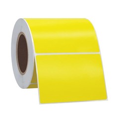 4 Rolls – 4″ x 6″ Thermal Transfer Shipping Labels Yellow 1000/RL for Shipping