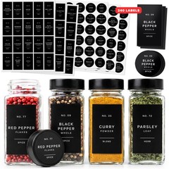 Minimalist Spice Jar Labels Self-Adhesive – 240 Stickers for Spice Jars, Spic…