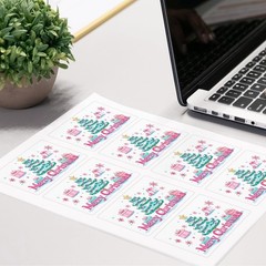 4000 Labels/500 Sheets Self Adhesive Name Tag Stickers, 8 Labels per Sheet, A…