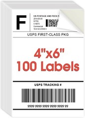 4X6 Inch Shipping Address Labels,For Inkjet or Laser Printer, USPS Mailing Shipp