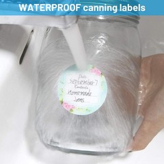 300 Waterproof Canning Labels for Jars Labels Food Labels round for Food Contain