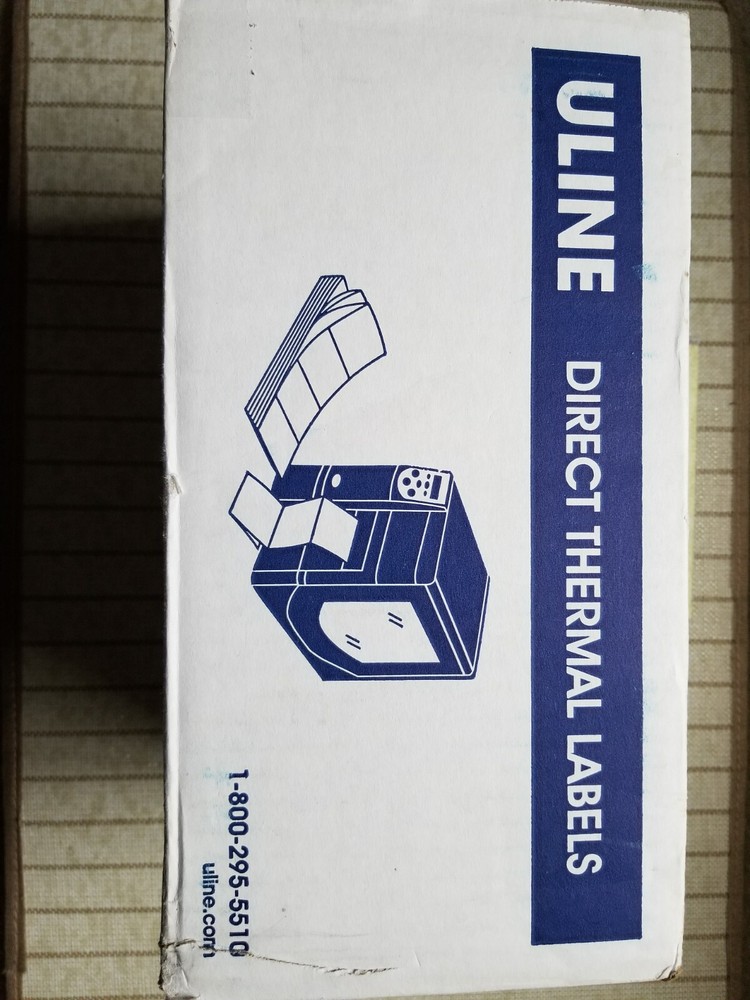 Fanfolded Industrial Direct Thermal Labels-4*6″ Uline S-8376 New Nib