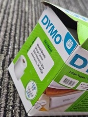 (QTY 4) Dymo 30256 2-5/16″ x 4″ Large White Shipping Labels 300 Labels/Roll