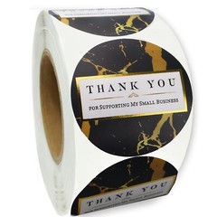 Thank You Stickers Small Business (1.5″ Round, 400 Label Per Roll) by Modern 5th
