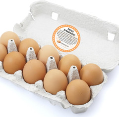 2 Inch Farm Fresh Eggs Carton Labels, Writable Label round Egg Handling Stickers
