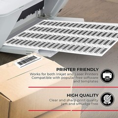 Premium 1″ x 2 5/8″ Address Shipping Labels Adhesive 30 UP for Laser & Inkjet US