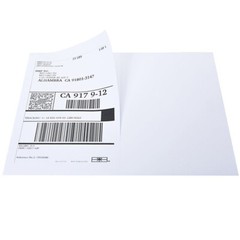 50-1000 Shipping Labels 8.5×5.5 Half Sheet Blank Label Self Adhesive 2 Per Sheet
