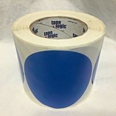 TAPE LOGIC, Inventory Circle Label,4″,Light Blue, DL615C 500 per roll !!!