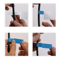 12 Sheets 360 Labels Self Adhesive Waterproof Cable Tags Assorted Colors Cord…