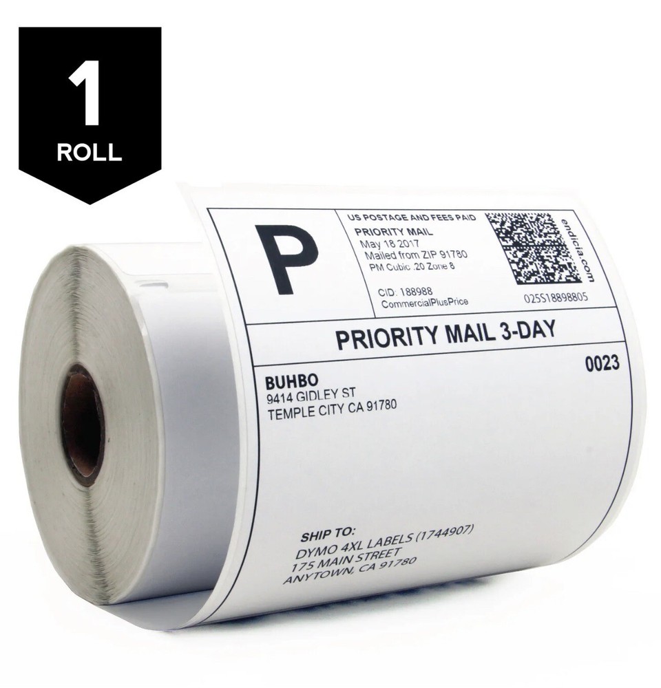 DYMO 4XL Thermal Shipping Labels 4×6 Jumbo Roll 1744907