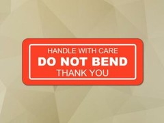 1 Roll 1000 1 x 3 “”DO NOT BEND”” Stickers Labels, Easy Peel and Apply