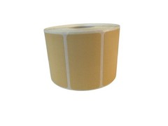 Direct Thermal Zebra Labels- 2×1.5 Tan Color 1000 labels per roll, 1-10 Rolls