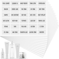 360 Pcs Waterproof Labels for Bottles, Travel & Toiletry Bottles – Refillable, C