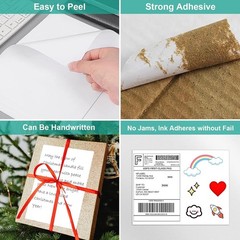 High-Quality 200 Shipping Labels – Easy Peel, Waterproof & Bonus Fragile Labels
