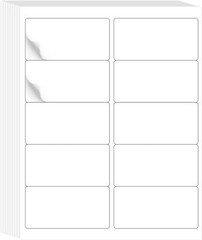 2″ X 4″ Mailing Labels 10 per Sheets Total 300 Labels, Printable White Sticker L
