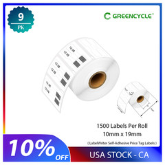 9Rolls Jewelry Price Tag 1500 Labels 3/8″ X 3/4″ for Dymo 30299 LabelWriters 4XL