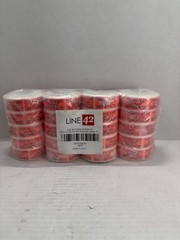20 Rolls This Is A Set Do Not Separate Labels Fluorescent Red LINE 42 NEW