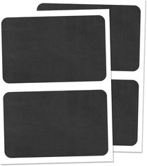 50-Pack, Chalkboard Labels Stickers, Erasable and Reusable – Rectangle, 6″ X 4″