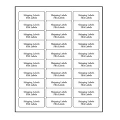 6000 Count Premium Shipping Mailing Labels 1″x2-5/8″ Adhesive 30 Per Sheet 30-UP
