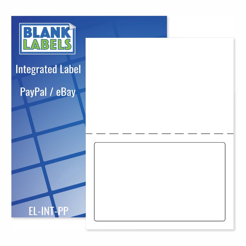 100 Self Adhesive Labels w/ Tear off Paper Receipt Best Ebay and Paypal Labels