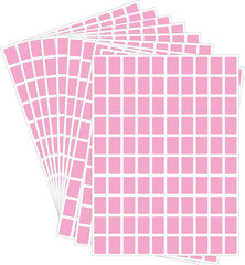 Color Coding Labels,3000 PCS 1/2″ X 3/4″ Pink Rectangular Colored Labels Sticker